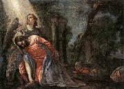 Christ in the Garden Supported by an Angel, Paolo  Veronese